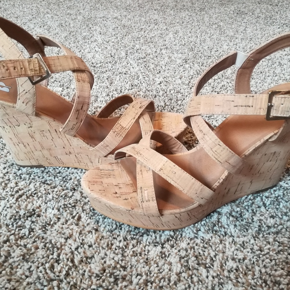 Nordstrom Bp Real Cork Wedge Shoes